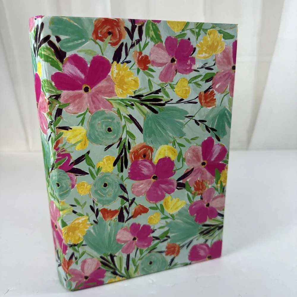 Floral Decorative Book Storage Box 8.5